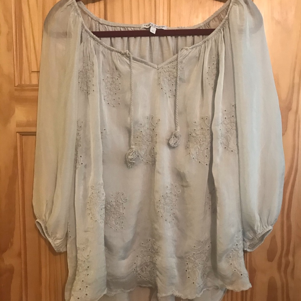 Tempo Paris flowy silky shirt